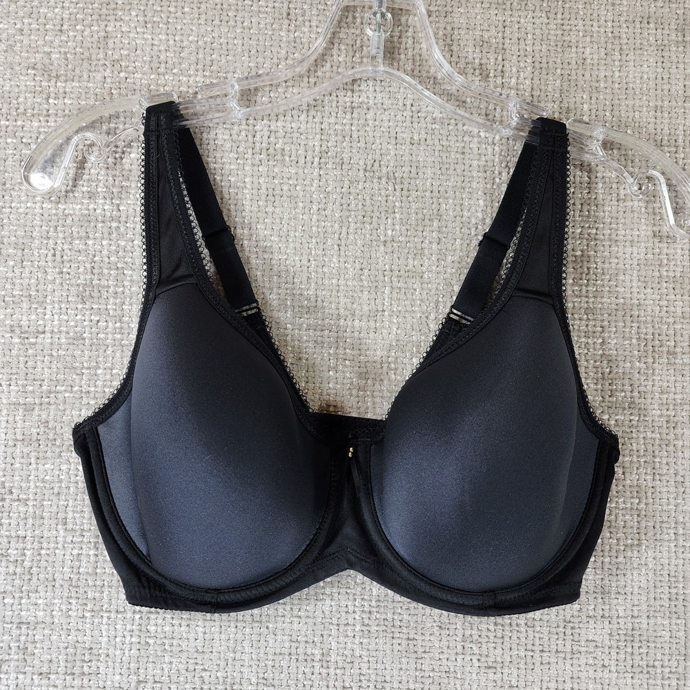 Wacoal Basic Beauty T-Shirt Lightly Lined Underwire Bra Womens 34DD Black853192